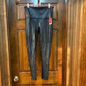 SPANX Faux Leather Black Leggings